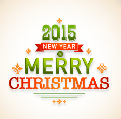2015 nouvel an et joyeux Noël étiquette vecteur de conception 01 nouvel an Noël joyeux Noël étiquette 2015   