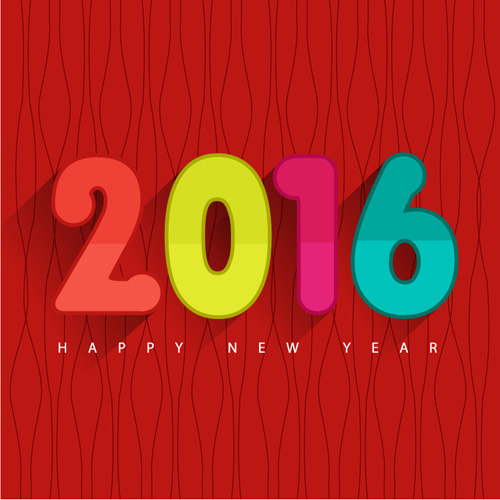 2016 Neujahr kreativ Hintergrund Design Vektor 11 Neues Kreativ Jahr Hintergrund design 2016   