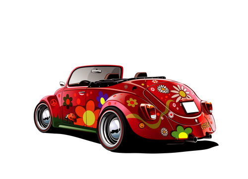 Beaux graphismes de conception de voiture florale 10 voiture floral Belle   