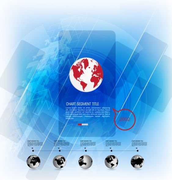 ブルーインフォグラフィックテンプレートビジネスパターンベクトル02 ブルー ビジネス パターン インフォグラフィック   
