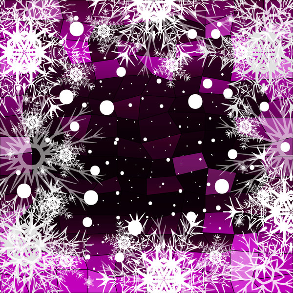 Flocon de neige de Noël avec le vecteur brillant de fond de polygone 08 polygone Noël flocon de neige brillant   