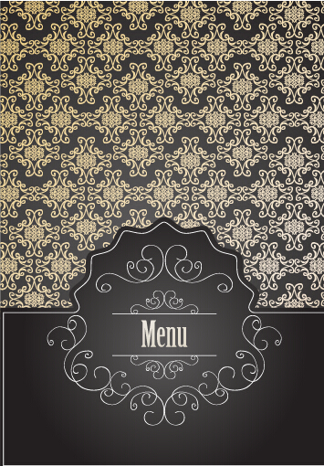 古典的なスタイルのレストランメニューカバーグラフィックス02 レストラン メニュー クラシック カバー   