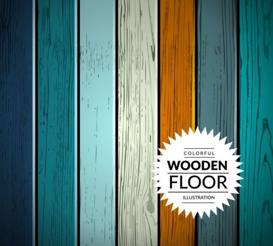 Illustration vectorielle colorée de fond de plancher en bois 11 Sol illustration fond en bois coloré   