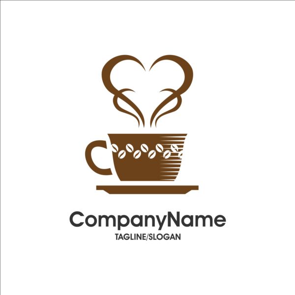 Kreative Kaffee-und Café-Logos Design-Vektor 14 logos Kreativ kaffee cafe   