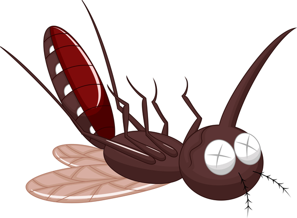 面白い蚊漫画ベクトル材料10 面白い 蚊 漫画   