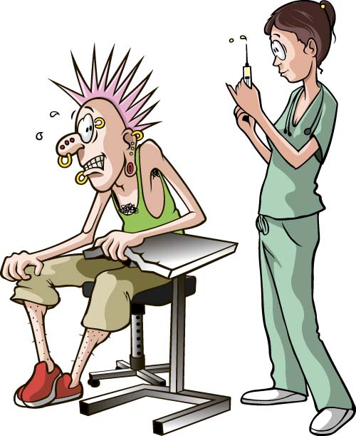 Lustige Krankenschwester mit Patientenkartoon-Vektor 02 Lustig geduldig cartoon   