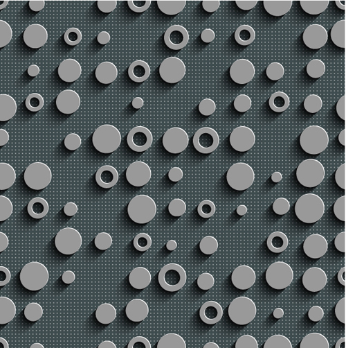 灰色版穴があいたベクトルの継ぎ目が無いパターン12 穴あき プレート パターン シームレス グレー   