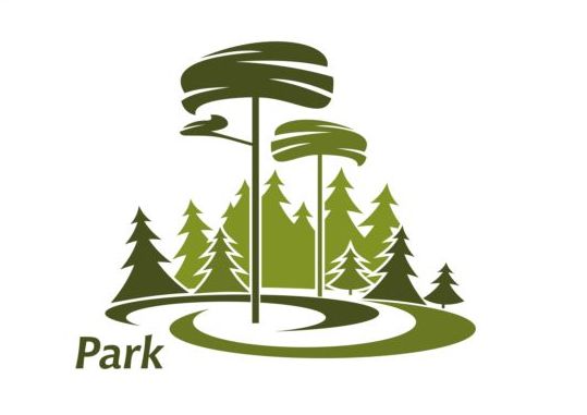 Les vecteurs de logo de parc vert ensemble 14 vert parc logo   