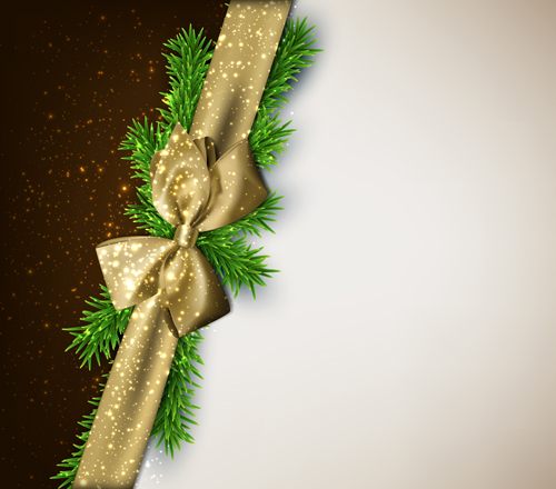 Bonne année et Noël arc cadeau carte 02 nouvel an Noël happy bow   