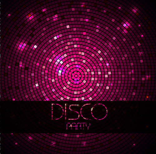 Neon Disco musique Party Flyers Design vecteur 04 musique flyer fête disque   