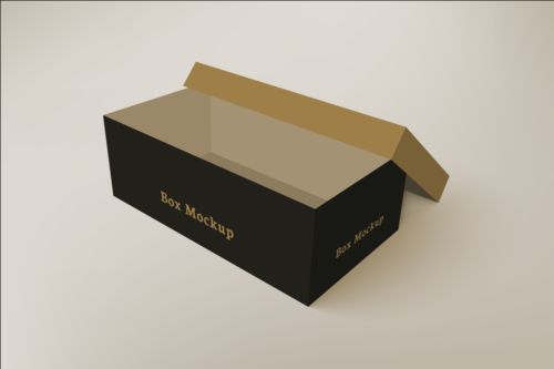 Schuhe Produktverpackungsbox Vektordesign 02 Verpackung Schuhe Produkt box   