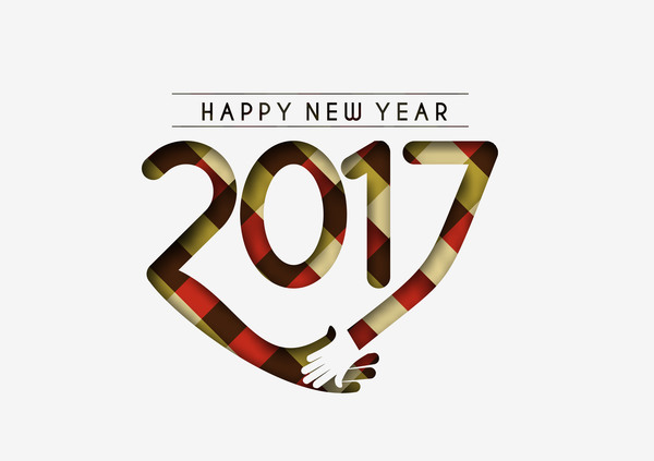 2017 nouvelle année Creative background ensemble vecteur 08 year new creative 2017   