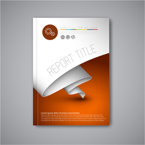 Brochure abstraite couverture vecto modèle 06 modèle couverture brochure Abstrait   