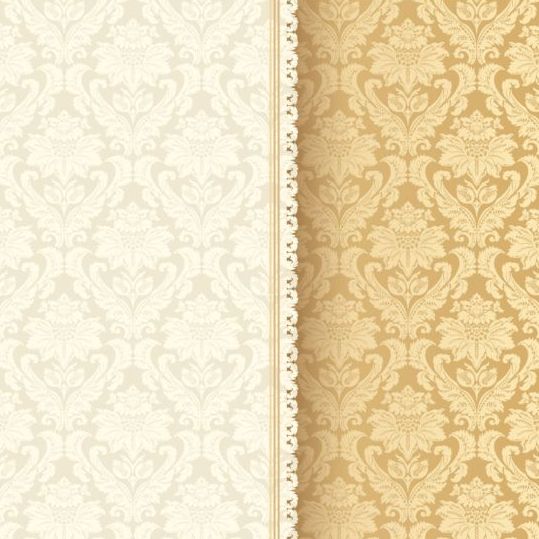 Beige Vintage-florale Hintergrundvektor 01 Jahrgang floral beige   