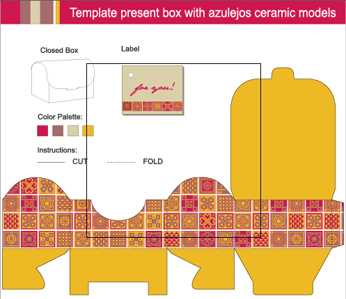 Paquet présente boîte modèles graphiques vectoriels 03 present paquet modèles modèle boîte   
