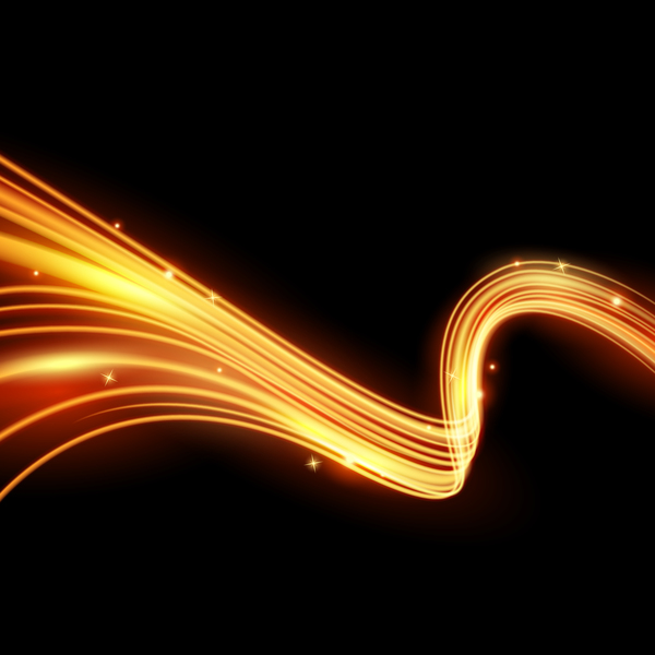 波線の火花抽象ベクトル15 波状 抽象的 ライン スパーク   