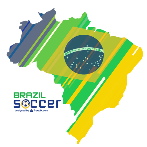 2014 Brésil World football tournoi vectoriel fond 09 tournoi monde football fond vectoriel fond Brésil   