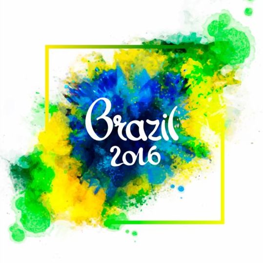 2016 rio de Janeiro olympischen Aquarellen Hintergrund 07 rio olympia Janeiro Hintergrund Aquarell 2016   