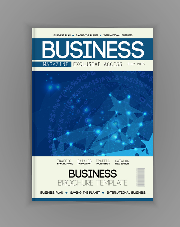 Geschäftsbroschüre Schablone Cover Design-Vektor 06 cover business Broschüre   