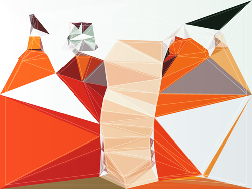 コンセプトポリゴンベクトル背景アート10 背景 多角形 コンセプト   