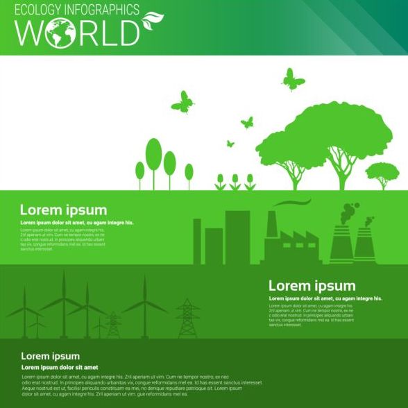 Ökologie Welt Infografik Design-Vektor 11 Welt Ökologie Infografik   