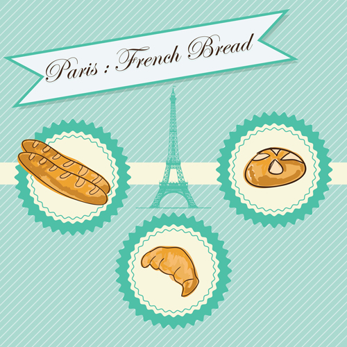 Französisches Brot kreativer Background-Vektor kreativer Hintergrund Kreativer Hintergrundvektor Französisch Brot   