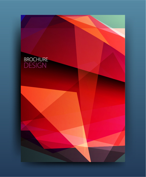 Couverture de la brochure de polygone géométrique design moderne 14 polygone moderne géométrique couverture brochure   