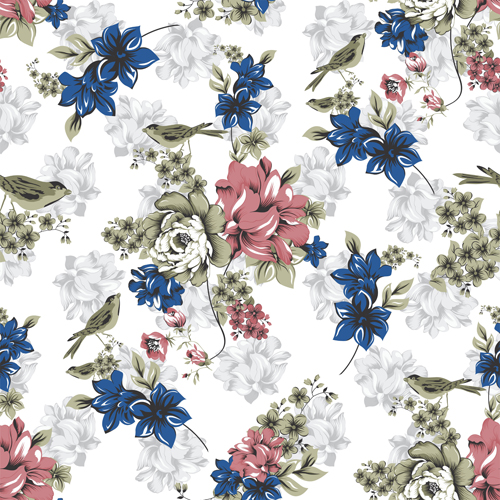 Giovana floral seamless pattern Vector sans soudure modèle Giovana floral   