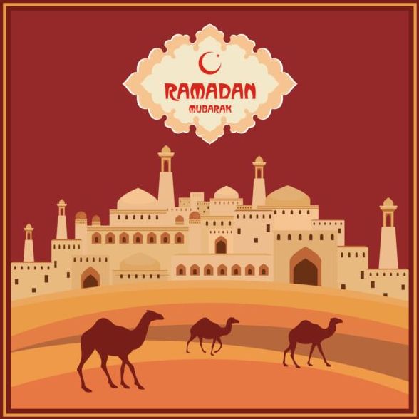 Ramadan Mubarak fond Design vecteur 04 ramadan Moubarak   