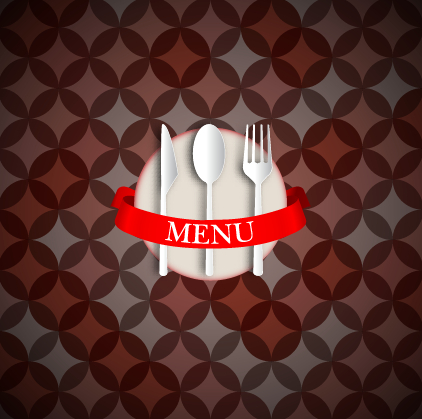 Runder Musterhintergrund mit Restaurantmenüvektor 02 restaurant Musterhintergrund menu Hintergrund   
