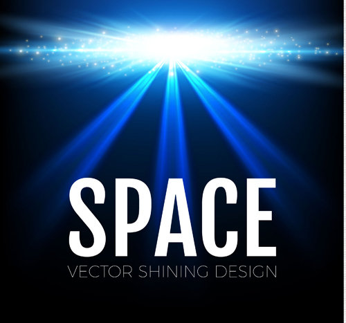 宇宙光輝くベクトルイラスト02 ライト スペース シャイニング イラスト   
