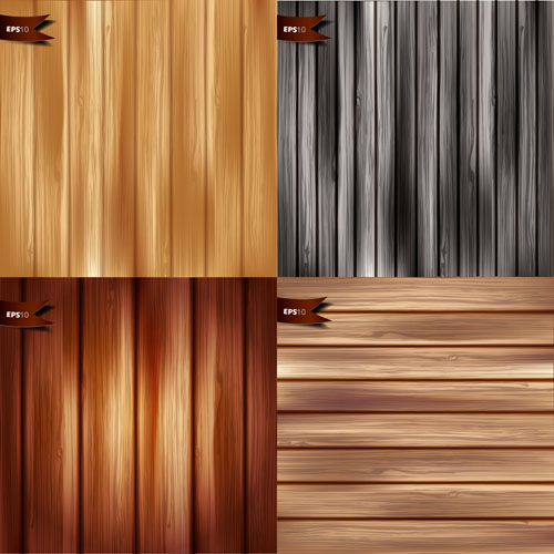 Vector textures en bois fond design ensemble 06 textures fond en bois conception   