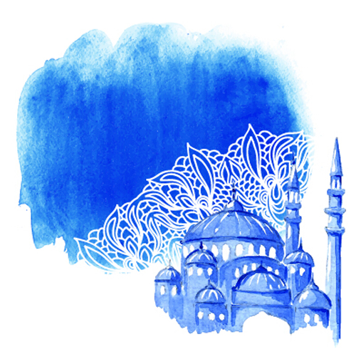 Aquarelle dessin Ramadan Kareem vecteur fond 13 ramadan kareem fond Dessin aquarelle   