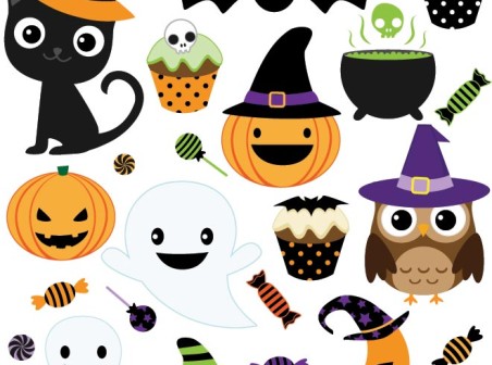 Vector glückliche Halloween-Ikonen Design-Elemente Vektor icons happy halloween Gratis Elemente design   