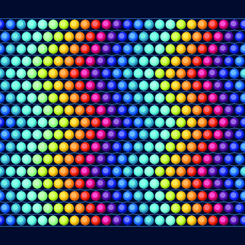 Perles rondes colorées vecteur Pattern Set 05 rond perles motif couleur   