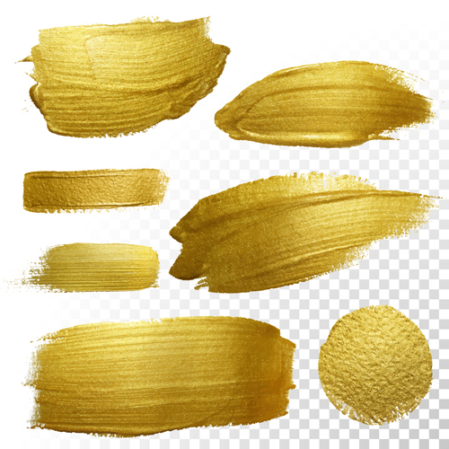 Goldene Flecken Vektorillustration 04 illustration golden blots   