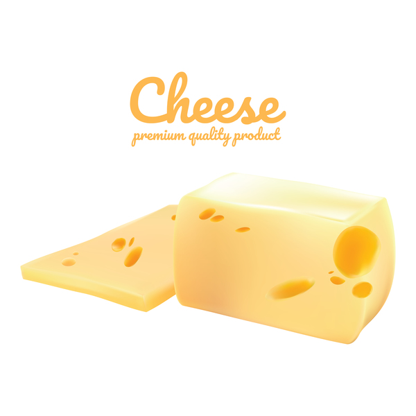 プレミアム品質のチーズ現実的なベクトル08 現実的な 品質 プレミアム チーズ   