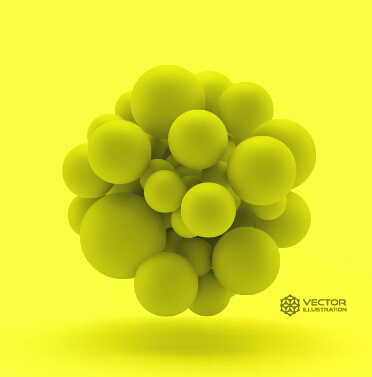 3D 分子球イラストベクトル背景07 背景 球 分子 イラスト   