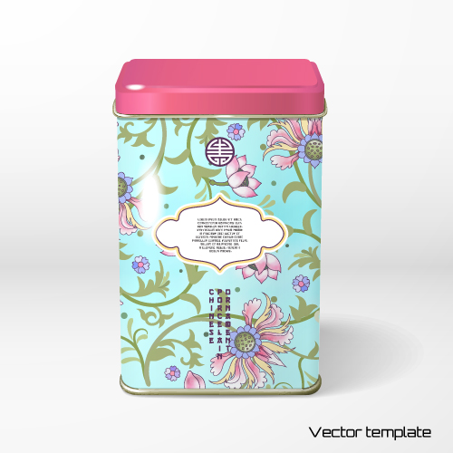 Beau motif floral Packaging Design vecteur 08 motif floral beau   