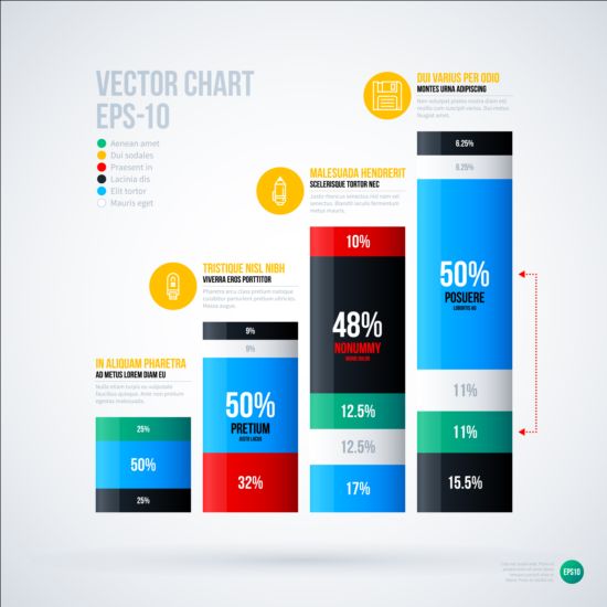 Business-Chart-Vorlage kreativ Design Vektor 08 Vorlage Kreativ chart business   