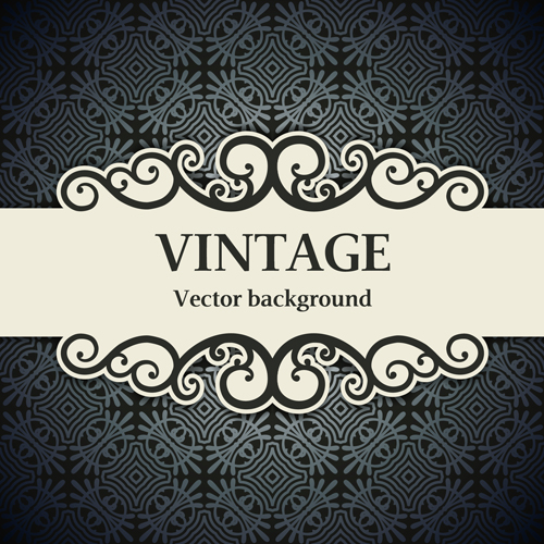 Dekormuster mit Vintage-Hintergrundvektor 03 vintage Muster Hintergrund Dekor   