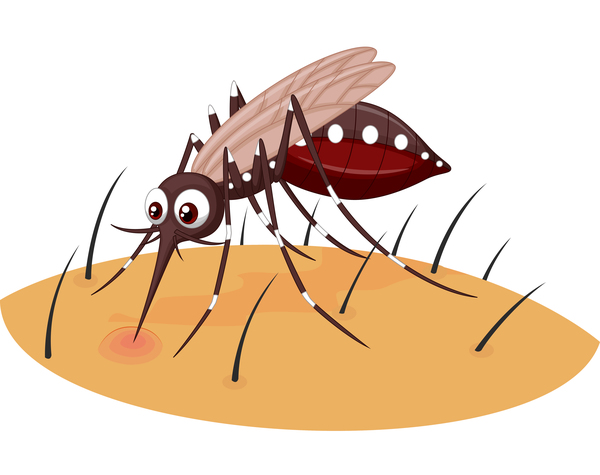 面白い蚊漫画ベクトル材料08 面白い 蚊 漫画   