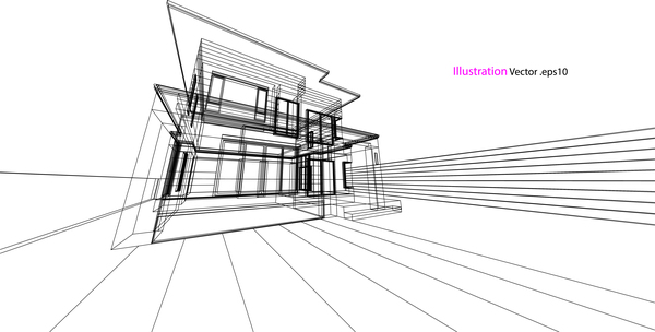 Glashaus-Struktur Architektur Vektorabbildung 02 Struktur Haus Glas Architektur   