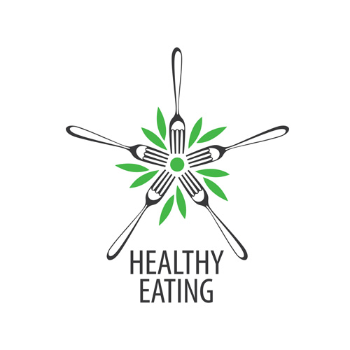 Gesunde Ernährung Logo-Design Vektor-Set 14 logo gesund Essen   