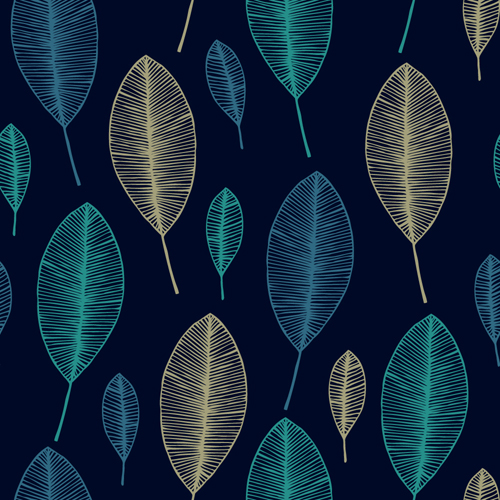 Feuilles textures motif Seamless Vector 06 textures sans soudure motif feuilles   