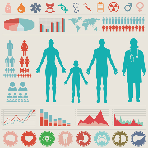 Medizinische Gesundheit Infografie-Vorlage Vektor 02 Medizin Infografik Gesundheit   