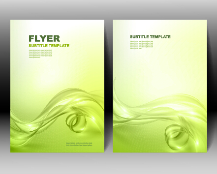 Erfrischende Flyer-Abdeckung abstrakte Vektoren 01 flyer erfrischend cover abstract   
