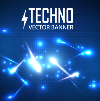 Tech Lichteffekte Vektordesign 05 tech Lichteffekte   