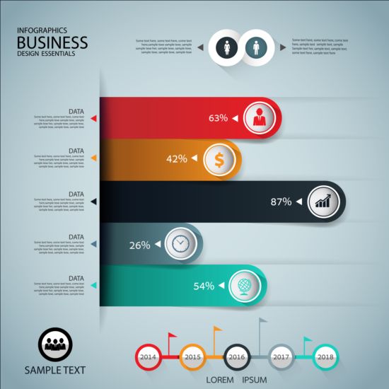 Business Infographic design créatif 4378 infographie creative business   