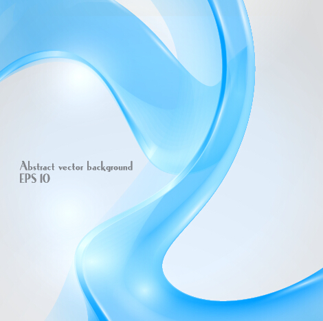 ダイナミック透明ブルーリボンベクトル背景09 青 透明 背景 動的 リボン   